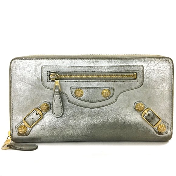 BALENCIAGA The City Leather Zip Around Long Wallet /1D6891 - Picture 1 of 8